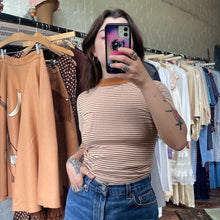 Load image into Gallery viewer, 1960’s butterscotch stripe tiny tee
